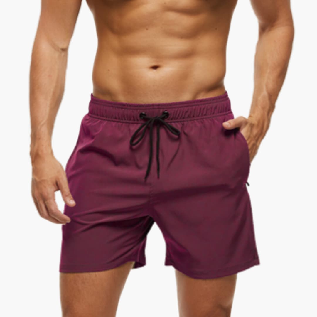 Letvægts Badeshorts til Mænd med Snøretræk | Hurtigtørrende Badebukser til Strand & Pool
