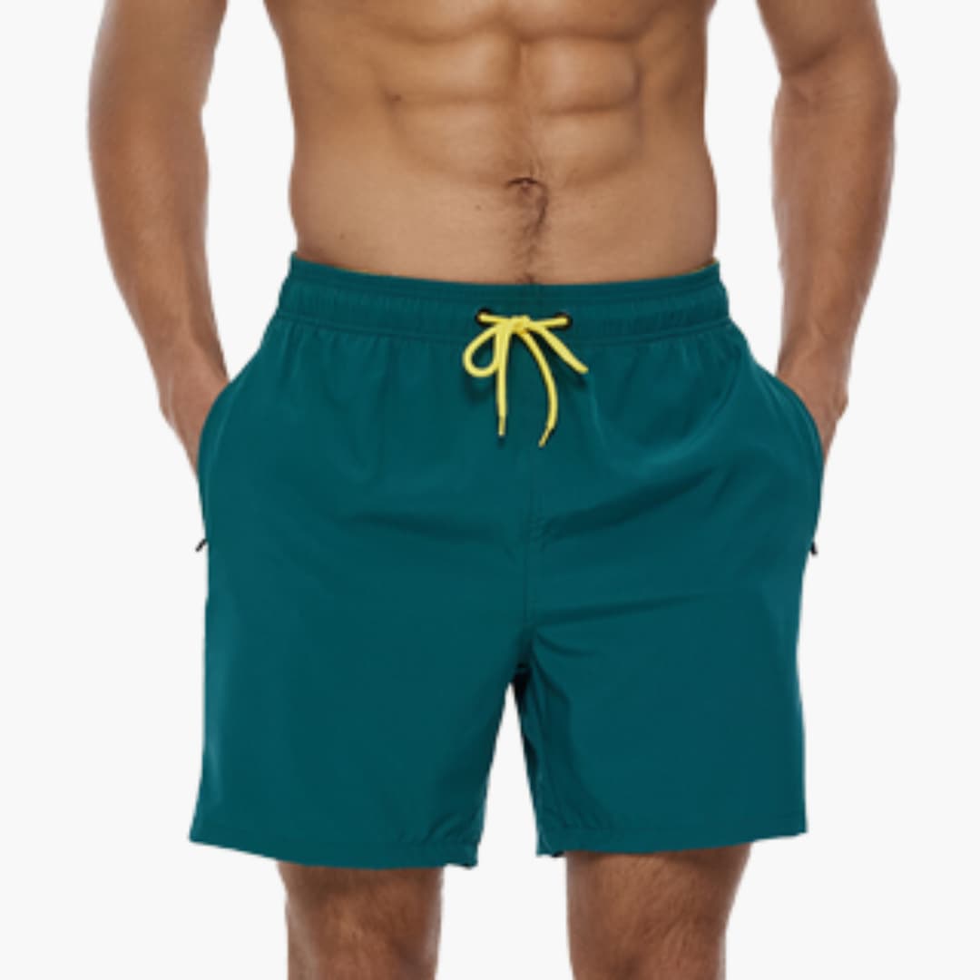 Letvægts Badeshorts til Mænd med Snøretræk | Hurtigtørrende Badebukser til Strand & Pool