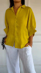 THYMORA | Stilfuld Casual Skjorte med Knapper