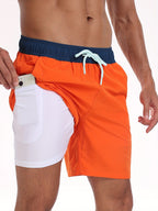 2-i-1 Badeshorts til Mænd med Indershorts | Hurtigtørrende Sportsshorts & Halo Shorts
