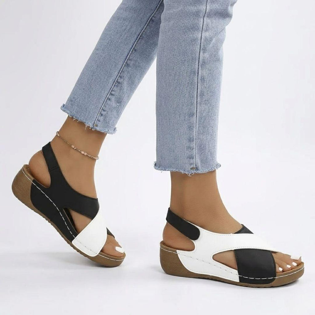 Côte Bleu | Tofarvet kilesandal