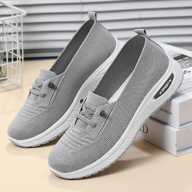 Orthopædiske Gå-sko til kvinder med svangstøtte og åndbart Flyknit-mesh