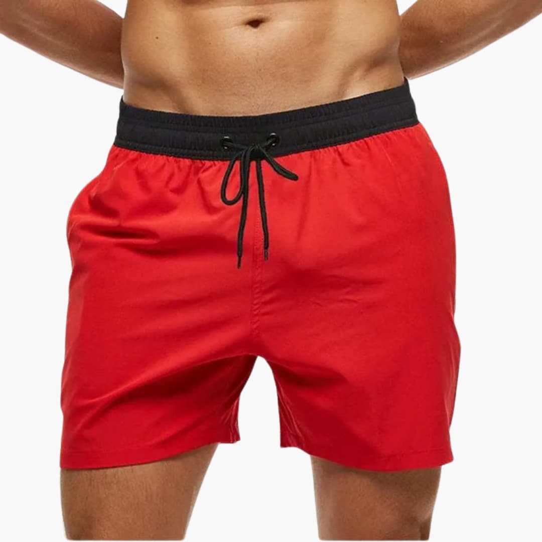 Letvægts Badeshorts til Mænd med Snøretræk | Hurtigtørrende Badebukser til Strand & Pool