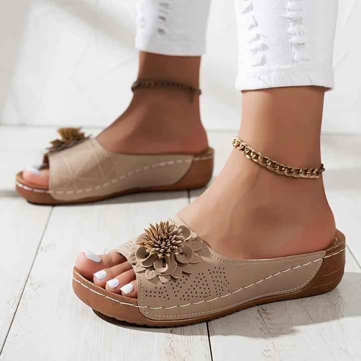 Dame Ortopædiske Kilehæls Sandaler | Komfortabel Sommertøj — Platform Slip-On