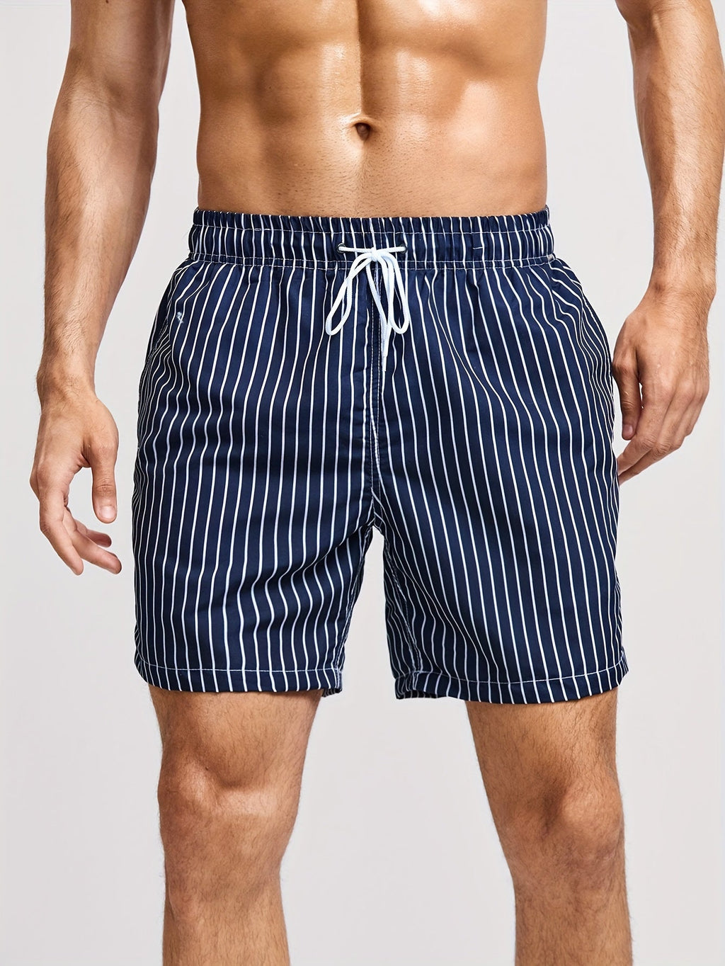 THYMORA | Behagelige Stribede Sommer Shorts