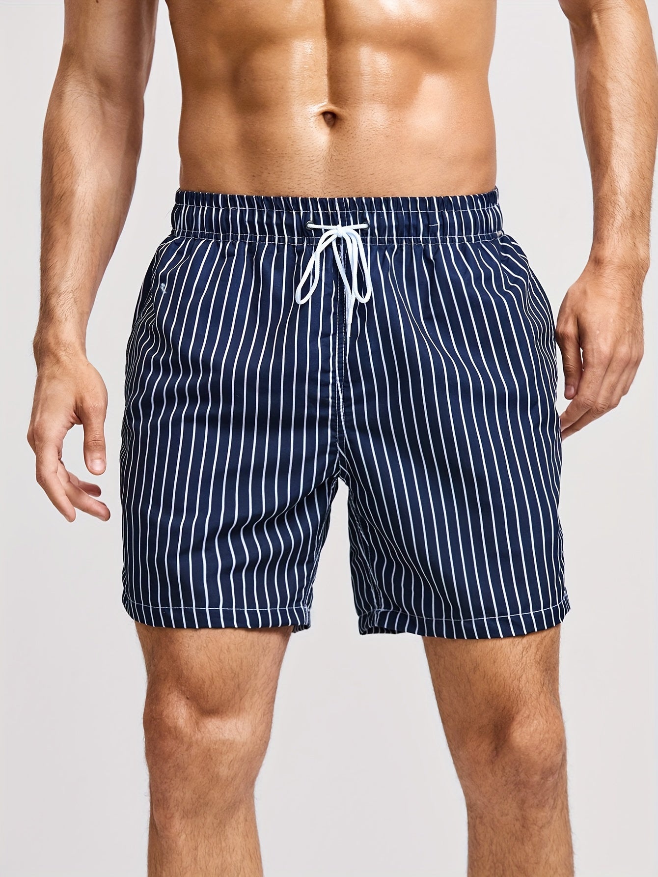 THYMORA | Behagelige Stribede Sommer Shorts