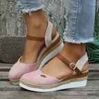 Ortopædiske Platform Espadrille Sandaler med Støttende Lukket Tå