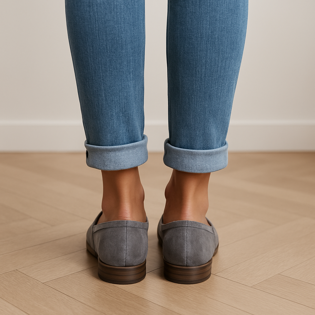 Loafers Dame i Ruskindslook – Flade Sko med Spids Tå