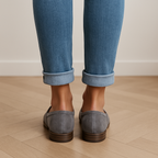 Loafers Dame i Ruskindslook – Flade Sko med Spids Tå