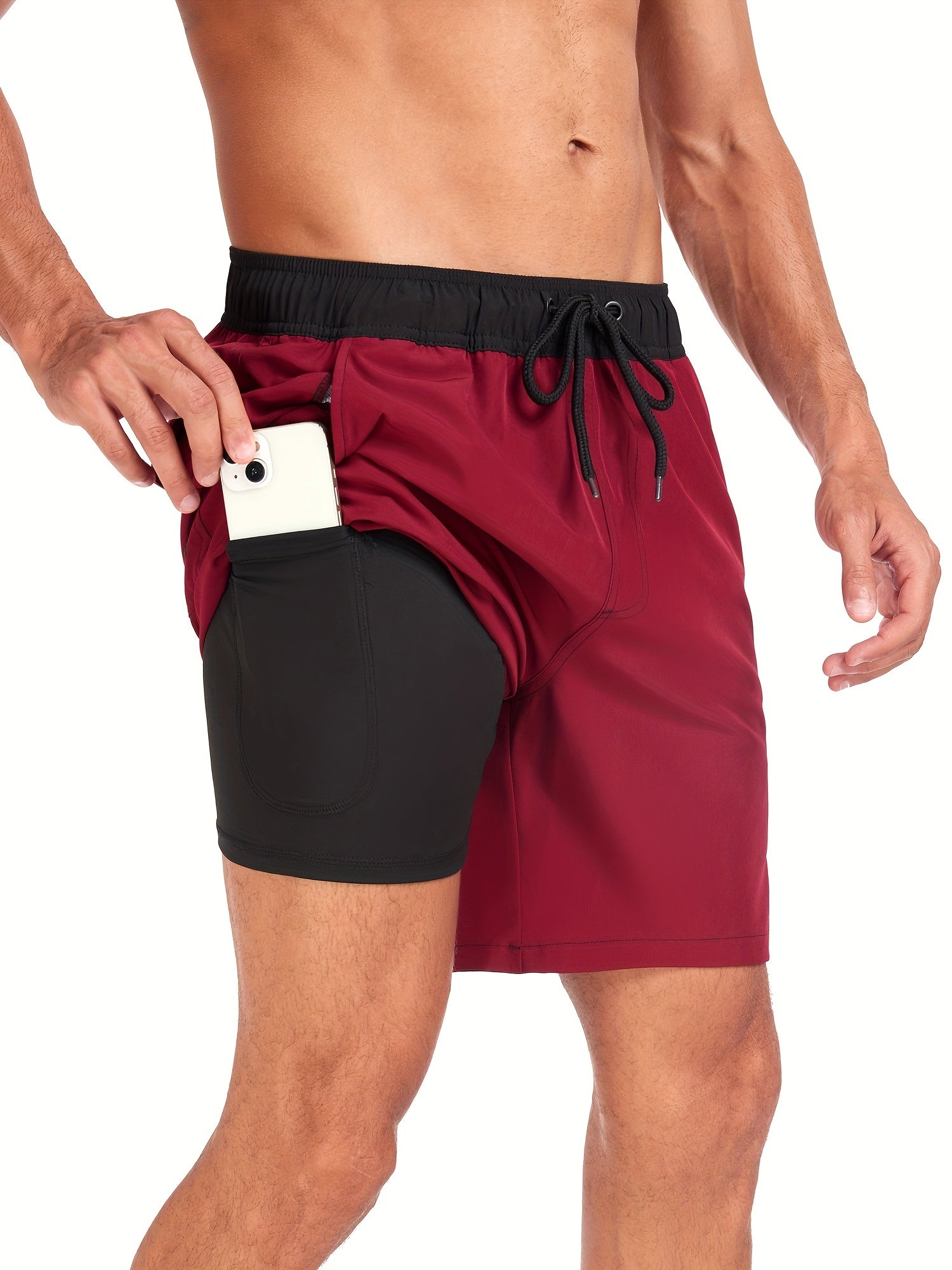 2-i-1 Badeshorts til Mænd med Indershorts | Hurtigtørrende Sportsshorts & Halo Shorts