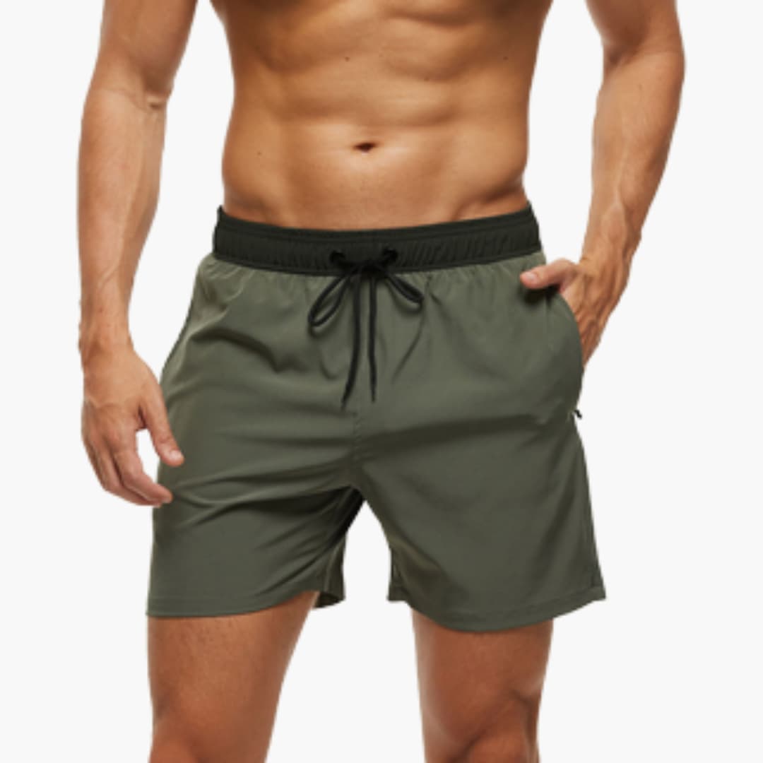 Letvægts Badeshorts til Mænd med Snøretræk | Hurtigtørrende Badebukser til Strand & Pool