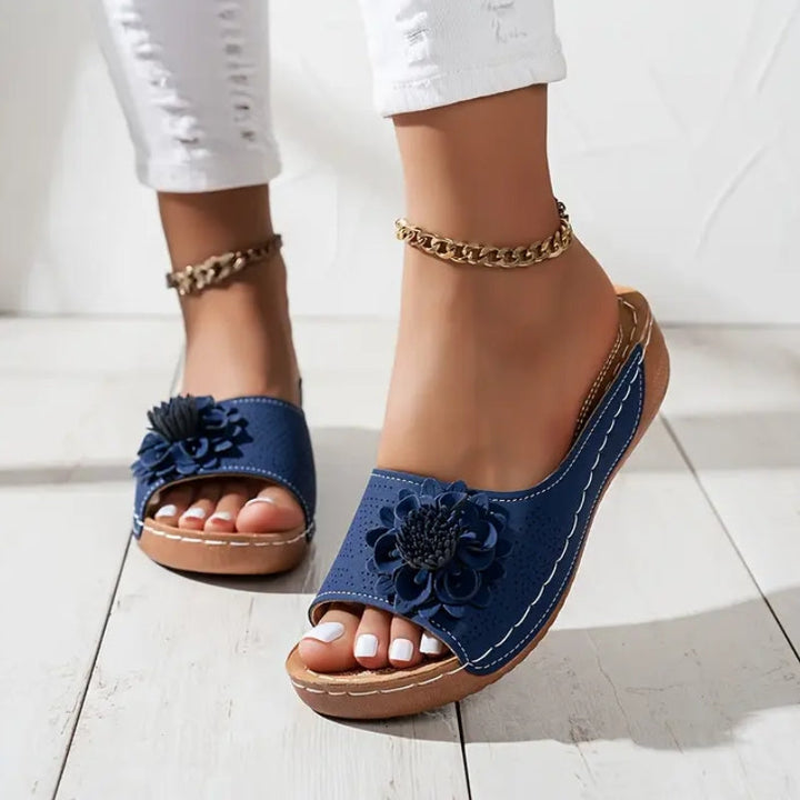Dame Ortopædiske Kilehæls Sandaler | Komfortabel Sommertøj — Platform Slip-On