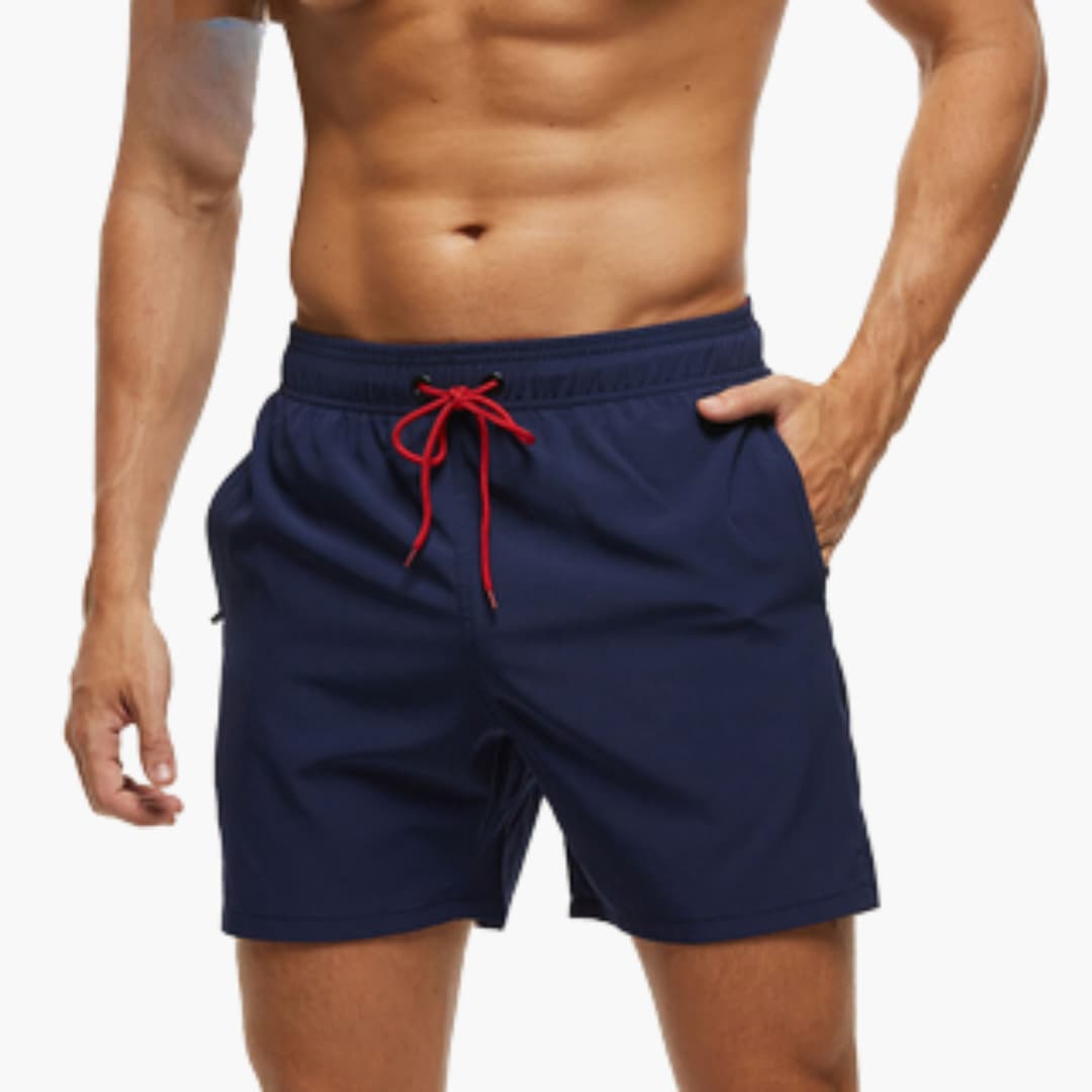 Letvægts Badeshorts til Mænd med Snøretræk | Hurtigtørrende Badebukser til Strand & Pool