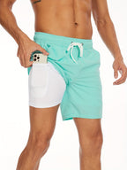 2-i-1 Badeshorts til Mænd med Indershorts | Hurtigtørrende Sportsshorts & Halo Shorts