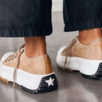 Ortopædiske Platform Sneakers med Snørebånd | Lavskåret Komfortsko