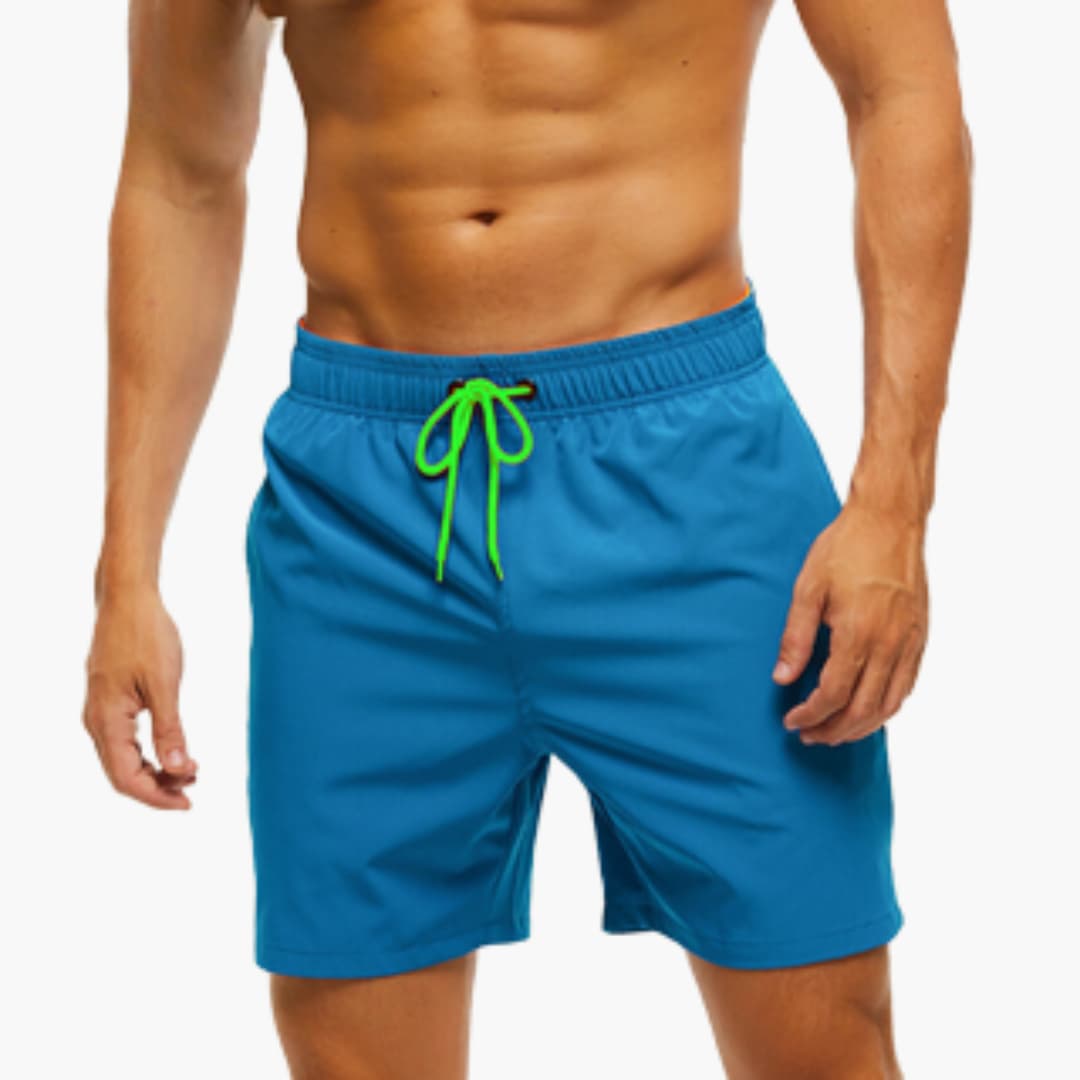 Letvægts Badeshorts til Mænd med Snøretræk | Hurtigtørrende Badebukser til Strand & Pool