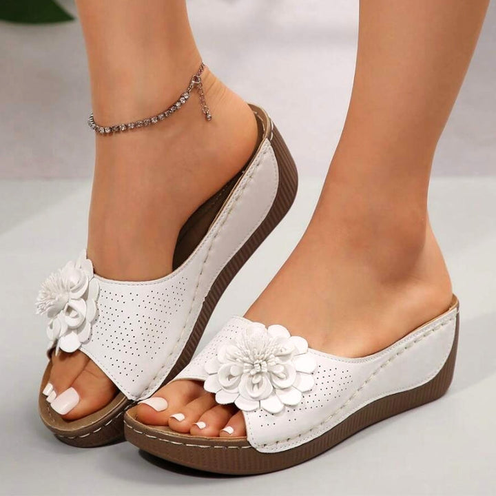 Dame Ortopædiske Kilehæls Sandaler | Komfortabel Sommertøj — Platform Slip-On
