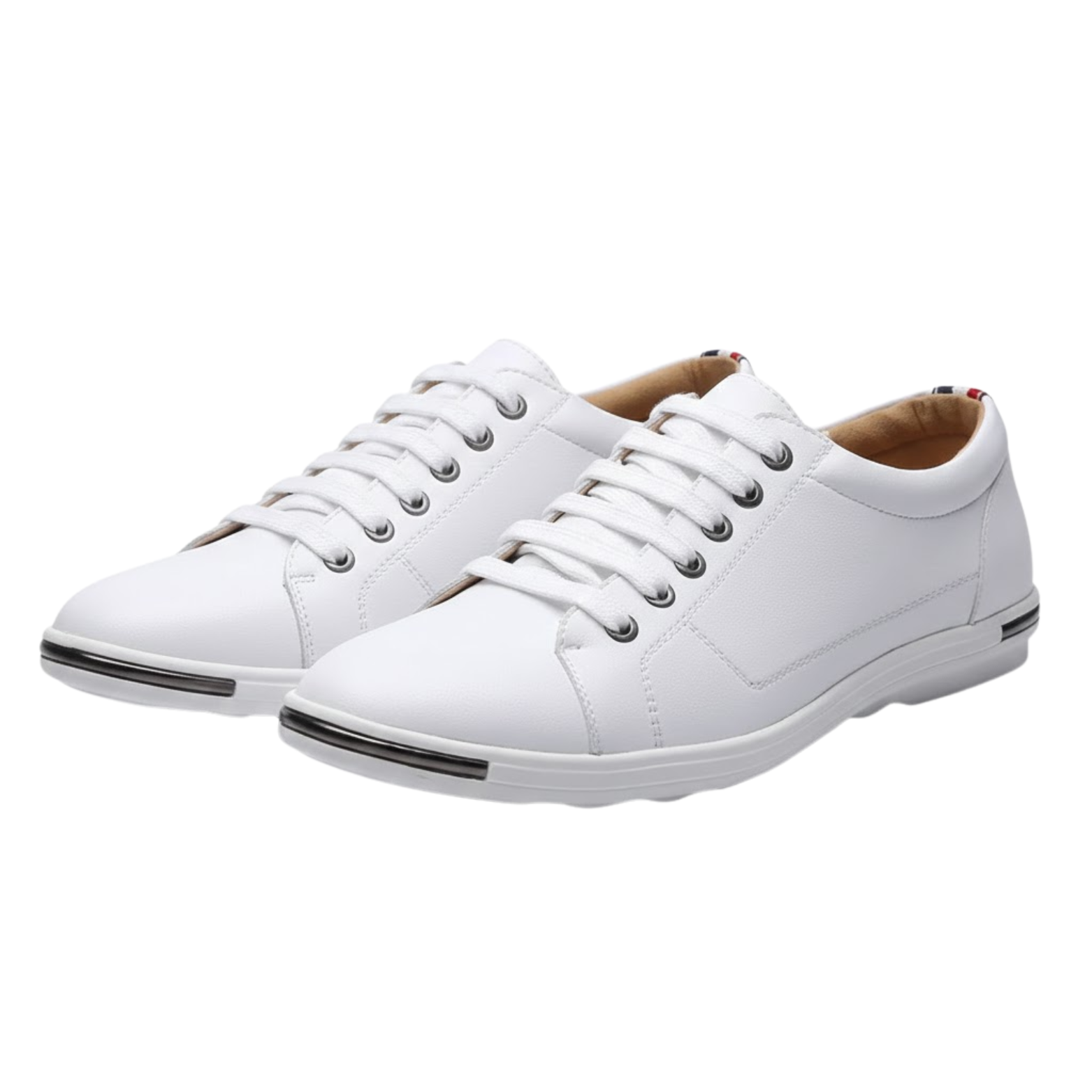 Herre Ny Casual Læder Gåflade Sneakers