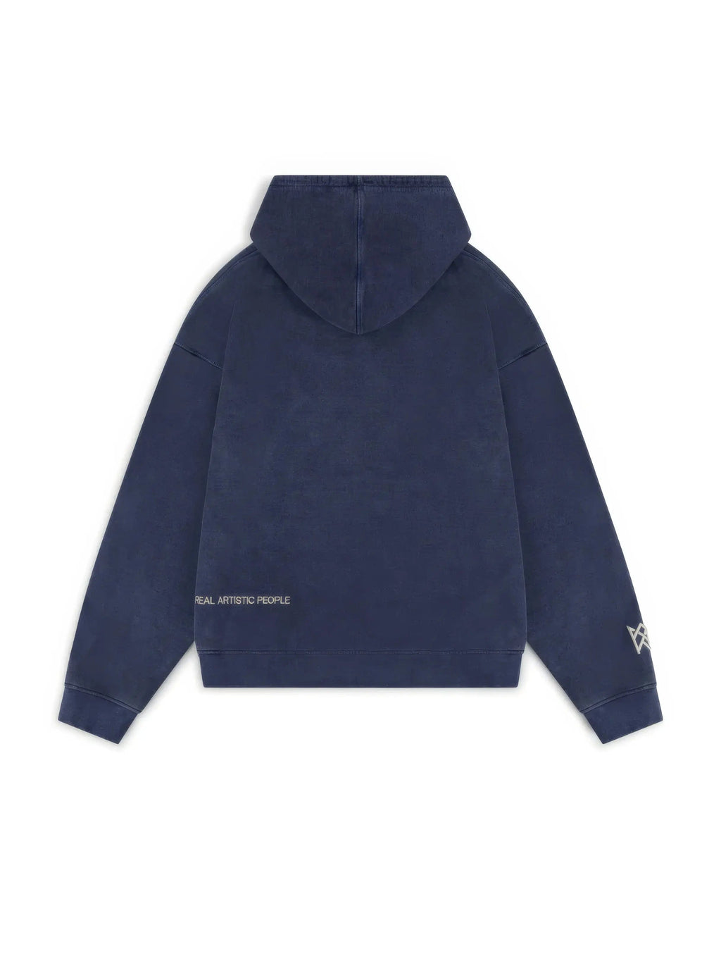 Støvblå Culture Hoodie med Rhinsten-Print | Oversized Streetwear Hættetrøje