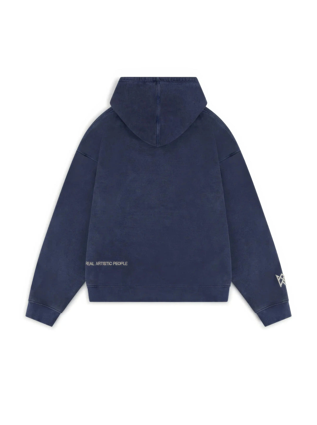 Støvblå Culture Hoodie med Rhinsten-Print | Oversized Streetwear Hættetrøje