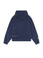 Støvblå Culture Hoodie med Rhinsten-Print | Oversized Streetwear Hættetrøje