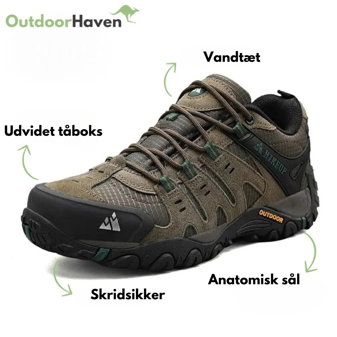 Premium Vandresko til Mænd med Ruskind & Lug-Sål | Outdoor Trekking Sko til Herre