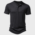 THYMORA | Casual Henley T-shirt med Knapper