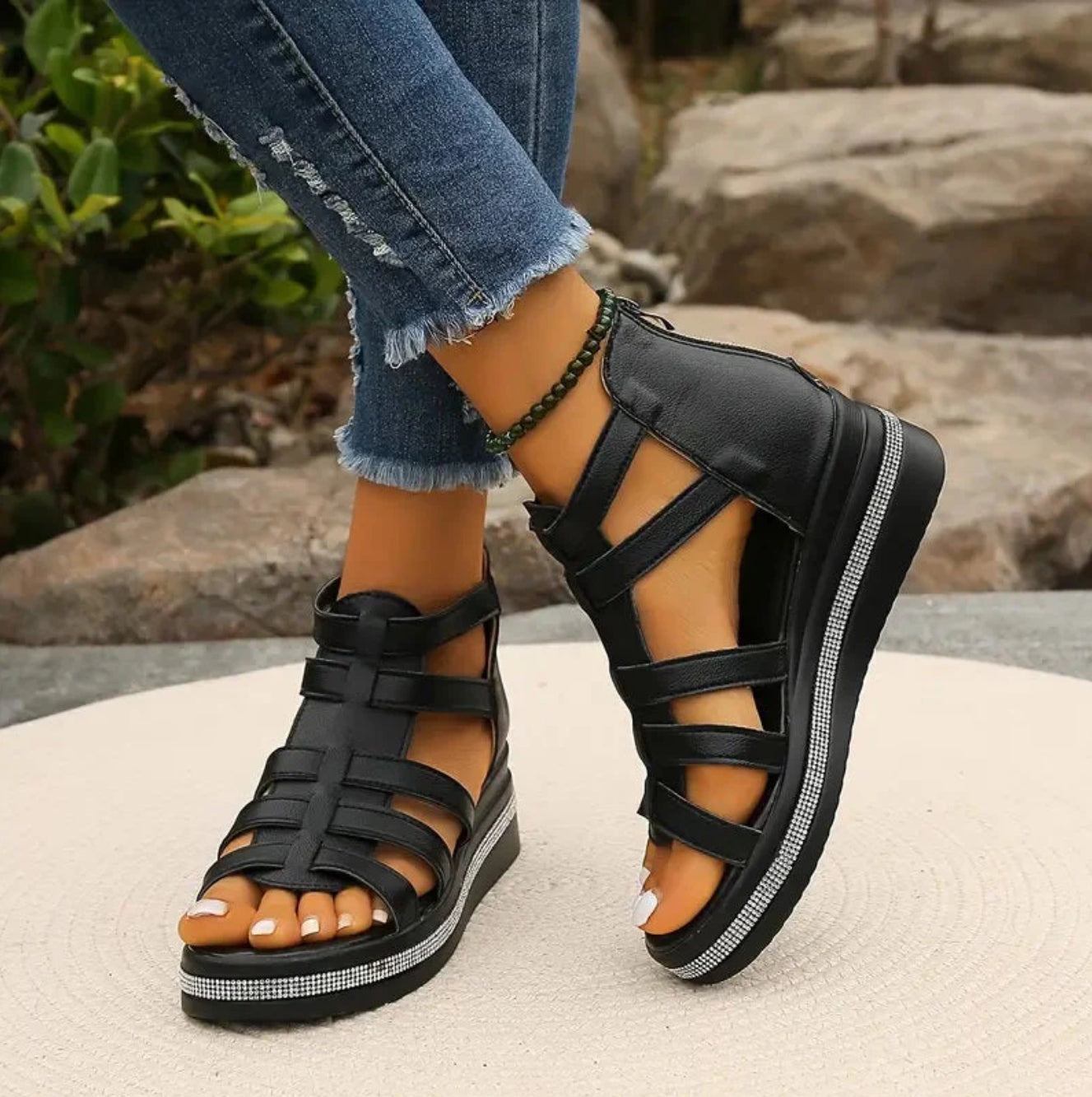 Chloe | Elegant Wedge Sandaler