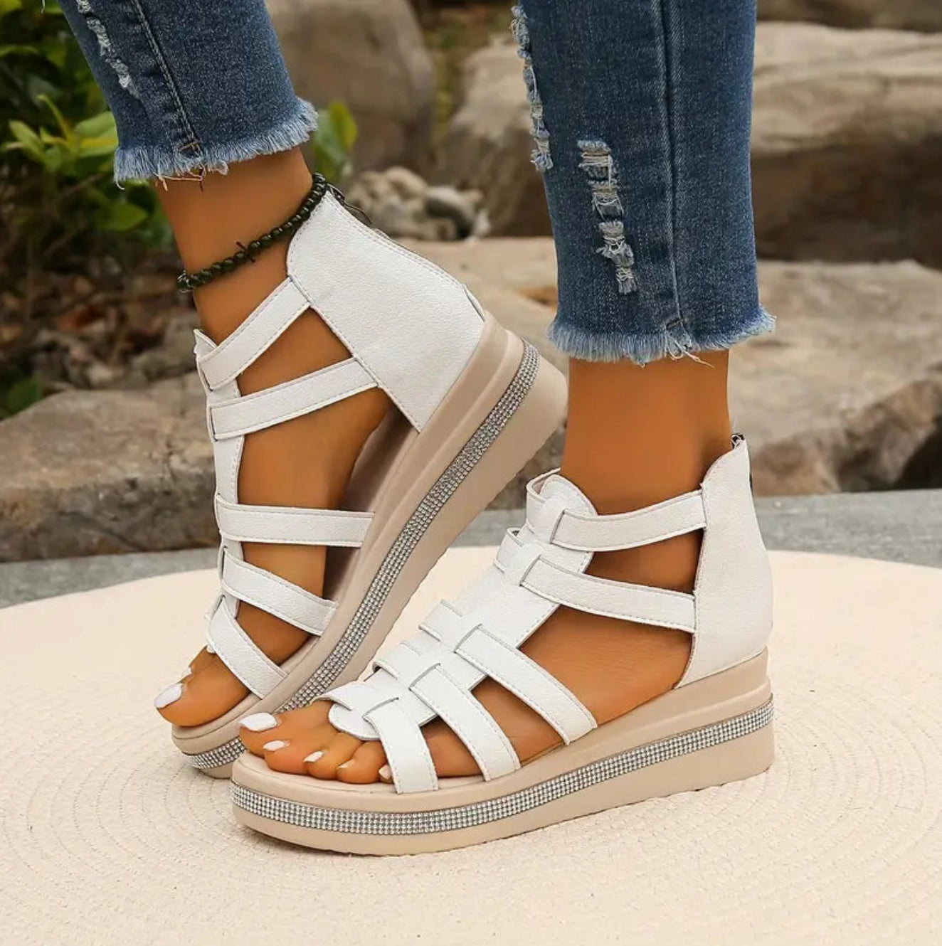 Chloe | Elegant Wedge Sandaler