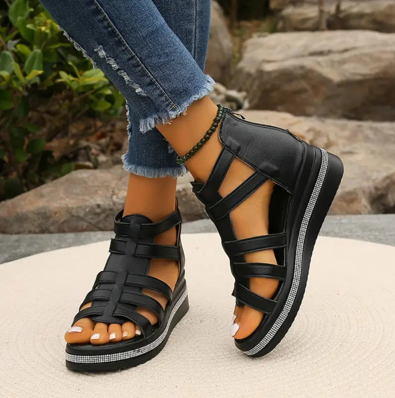 Chloe | Elegant Wedge Sandaler