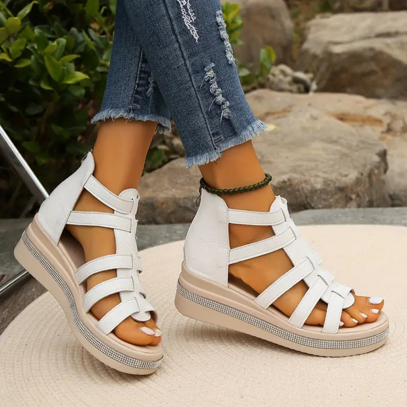 Chloe | Elegant Wedge Sandaler
