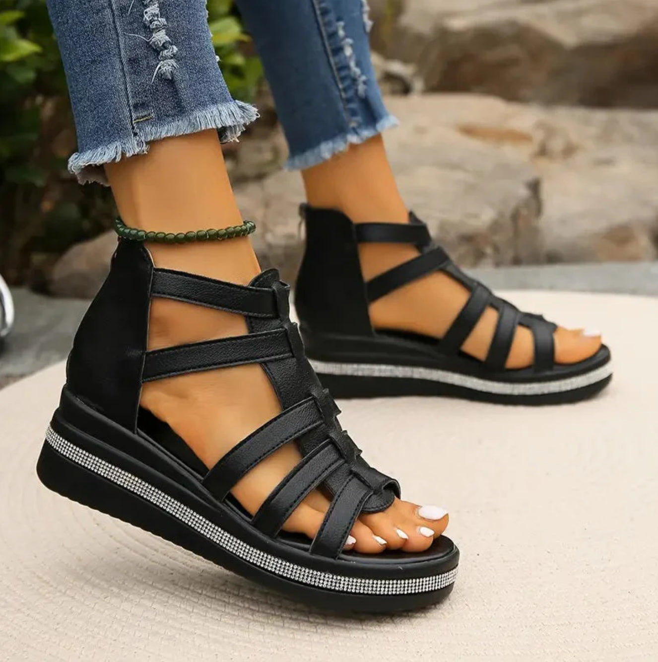 Chloe | Elegant Wedge Sandaler