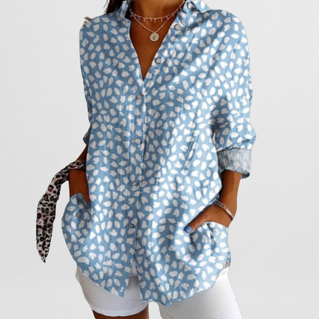 Elegant Let Premium Bluse til Damer – Perfekt til Kontor, Fritid og Særlige Anledninger