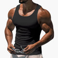 Herre Sports Tanktop med Rund Hals og Ærmeløst Design