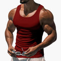 Herre Sports Tanktop med Rund Hals og Ærmeløst Design