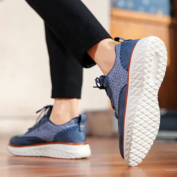 Chunky Hybrid Brogue Sneakers med Ribbet Kontrastsål | Snørebånd Hverdagssko