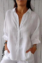 THYMORA | Stilfuld Casual Skjorte med Knapper