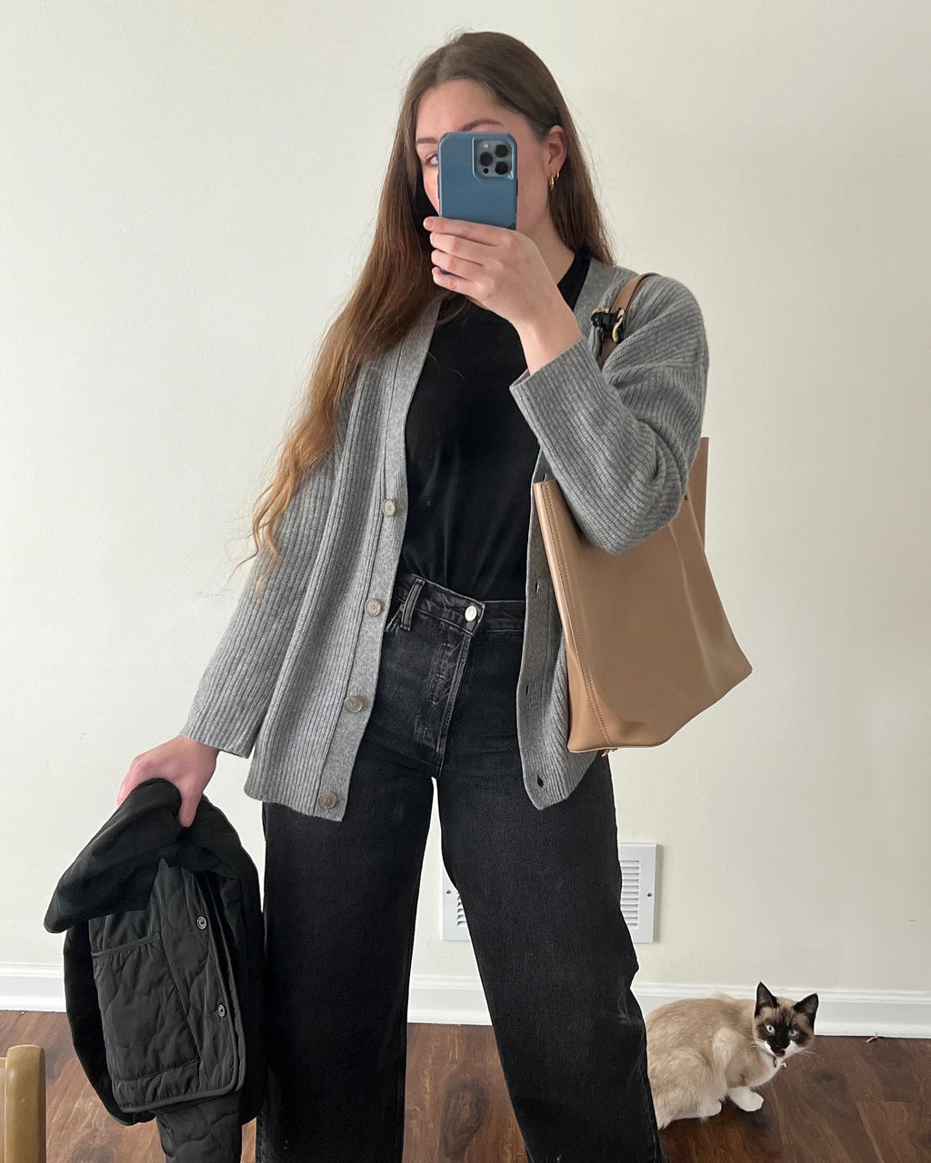 Kvinders Oversized Knappet Cardigan med Behagelig Ribstrik Tekstur