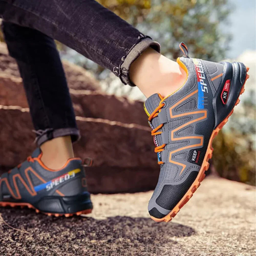 Lars – Ergonomiske Vandresko til Herrer | Trail & Trekking Sko med Skridsikker Lug-Sål