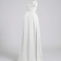 Elegant Maxi Kjole til Damer med Slids | Satinkjole til Dimission, Sommerfest & Bryllupsgæst