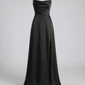 Elegant Maxi Kjole til Damer med Slids | Satinkjole til Dimission, Sommerfest & Bryllupsgæst