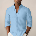 Herre Linned Sommer Skjorte – Kortærmet Casual Button-Up til et Sofistikeret Look