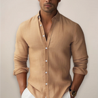 Herre Linned Sommer Skjorte – Kortærmet Casual Button-Up til et Sofistikeret Look