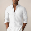 Herre Linned Sommer Skjorte – Kortærmet Casual Button-Up til et Sofistikeret Look