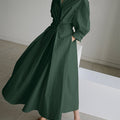 Elegant Kjole til Dame i Vintage Stil Let Stof Tidøs