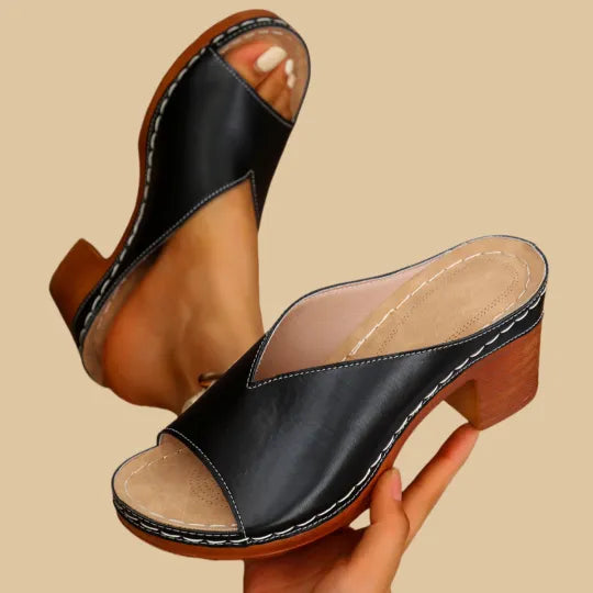 Mitchis | Orthopædisk Chunky Højhælede Sandaler