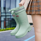 Dame Funktionelle Gummistøvler med forstærket ankelbeskyttelse og skridsikker sål