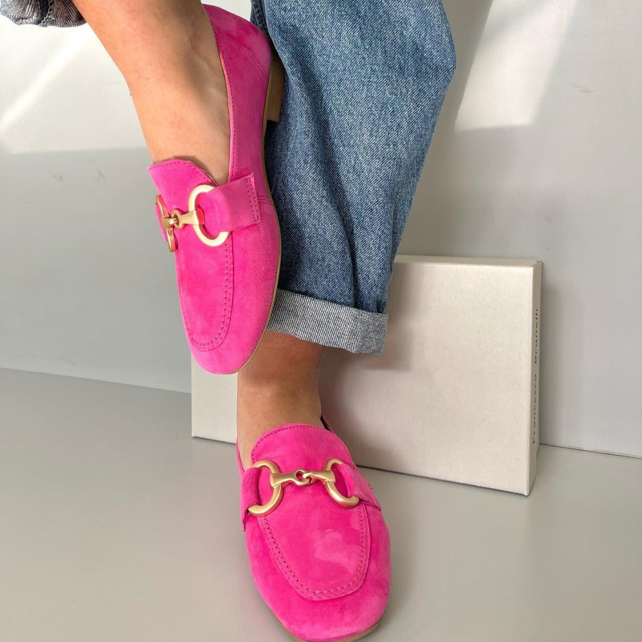 Loafers med Gulddetaljer til Kvinder | Elegant Daglig Stil