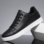 Herre Low-Top Sneakers med Snørebånd og Hvid Såle