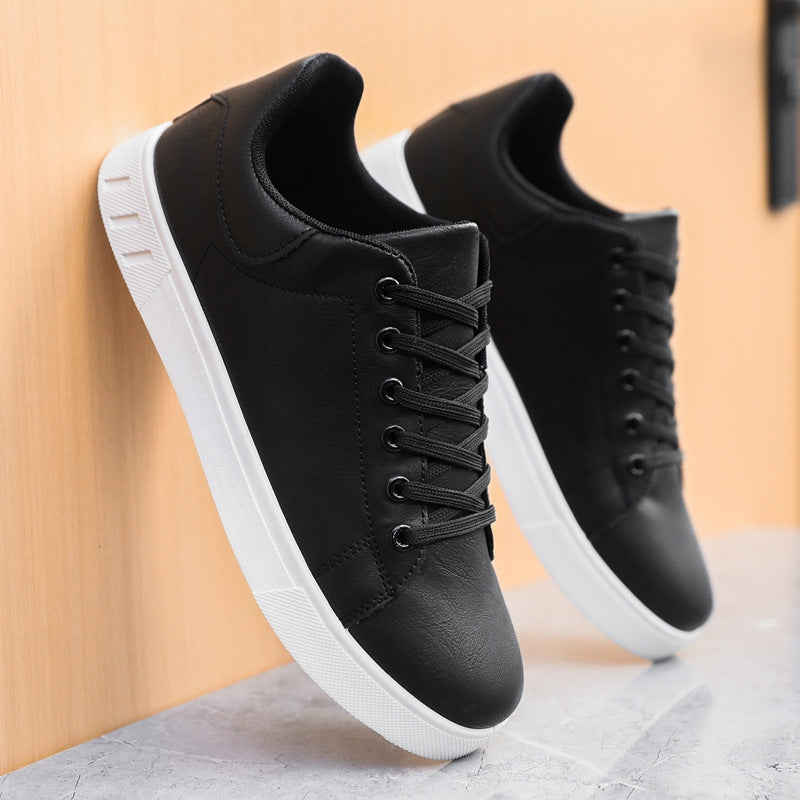 Herre Low-Top Sneakers med Snørebånd og Hvid Såle